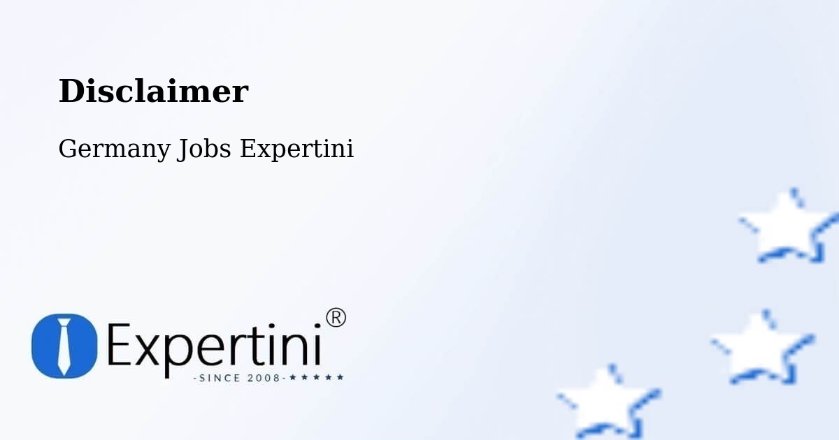 Disclaimer – Wadern - Germany Jobs Expertini