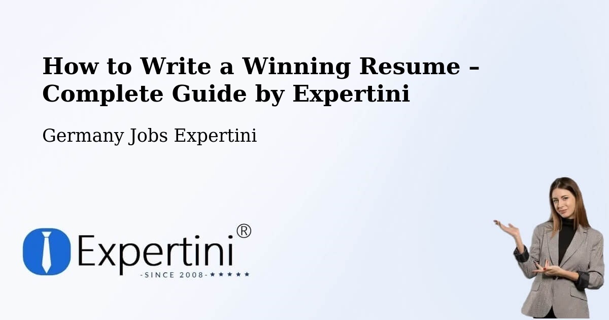Resume Writing Guide for Job Seekers – Wadern - Wadern, Germany Jobs Expertini